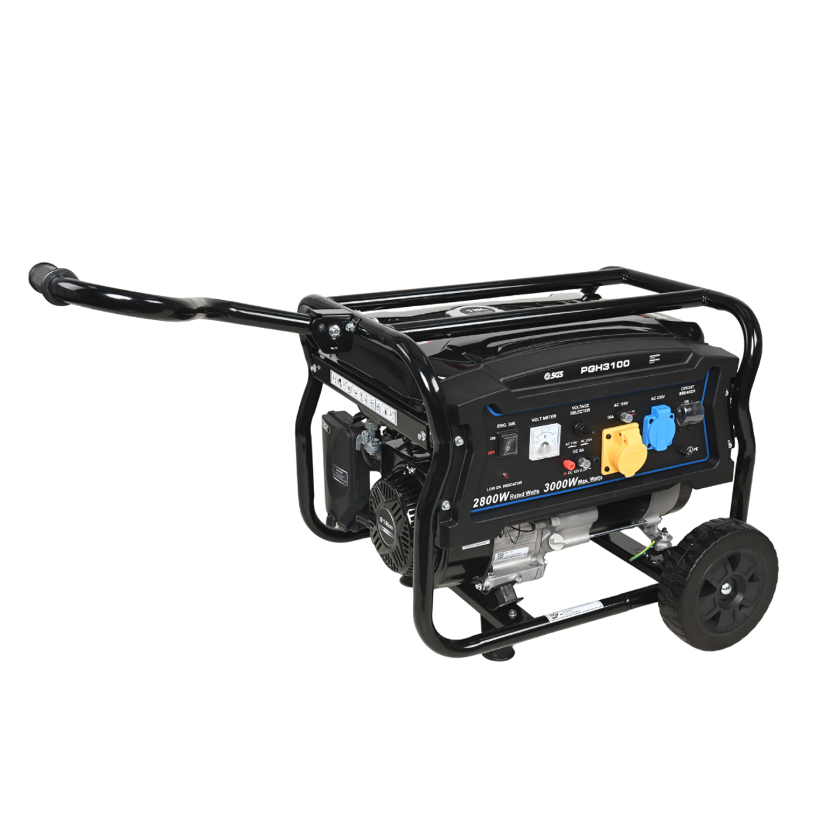 SGS 3.75kVA Portable Petrol Generator Bundle with Oil & Multipurpose Wipes